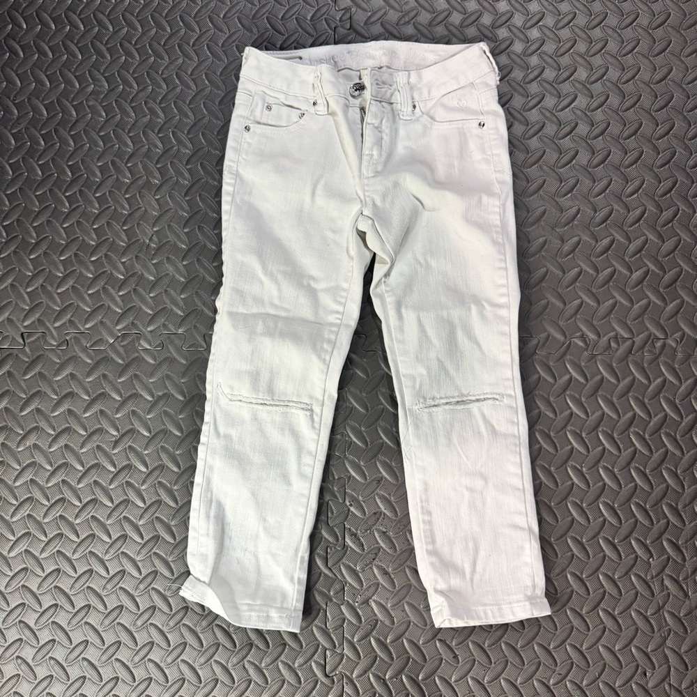 Justice premium white pants youth size 10r